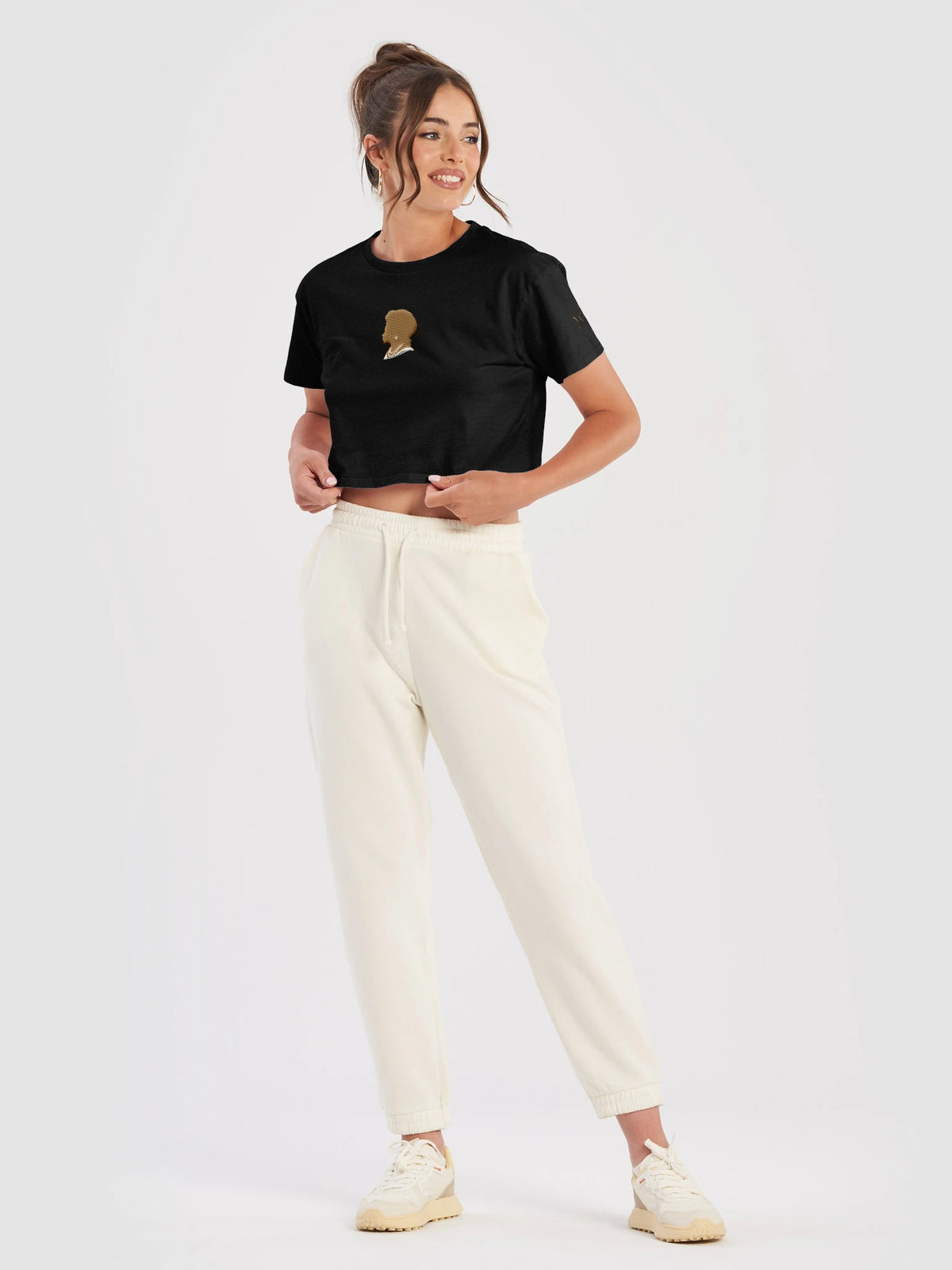 Afro Silhouette Graphic Crop Top by Yelé