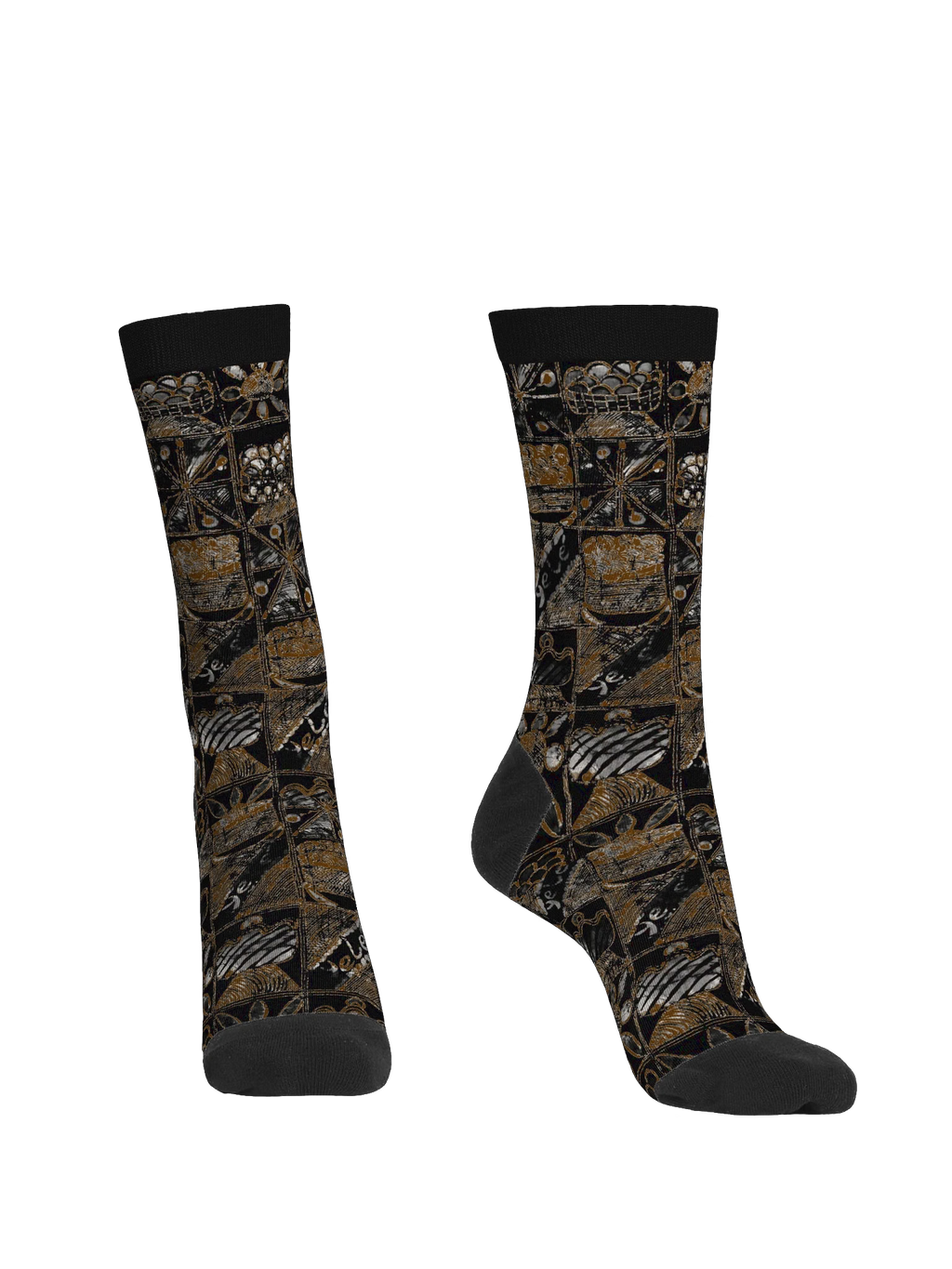 African Festivity Print EcoArt Crew Socks