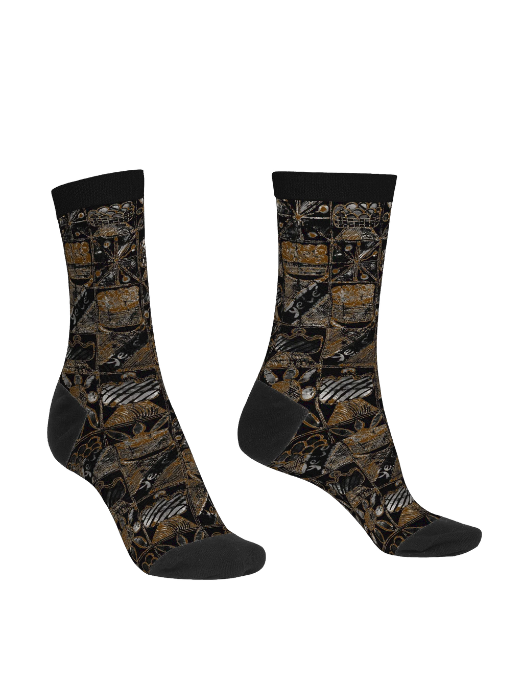 African Festivity Print EcoArt Crew Socks