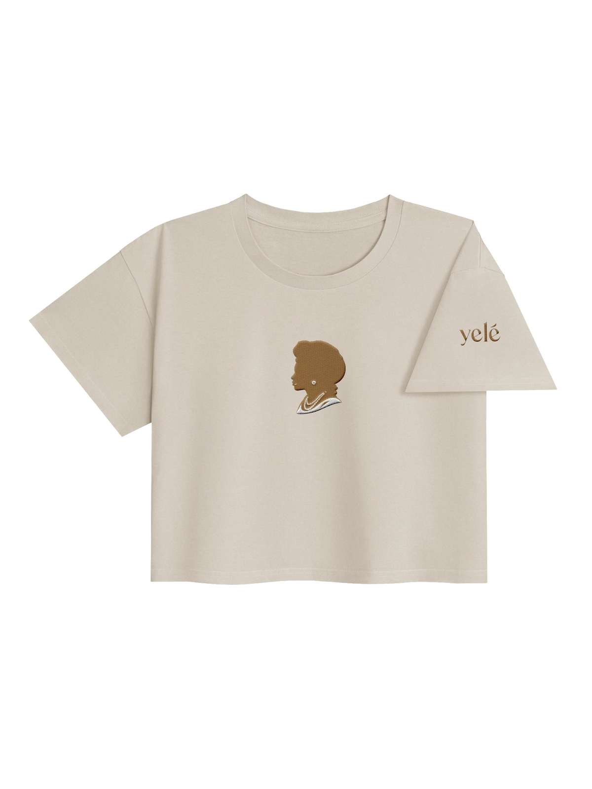 Afro Silhouette Graphic Crop Top by Yelé
