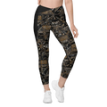 African Festivity Print Crossover Pocket Leggings | High-Waisted