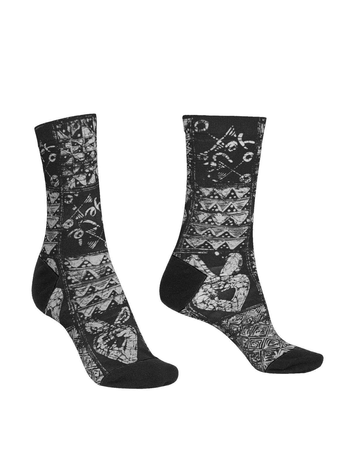 Yele Unity African Print EcoArt Crew Socks