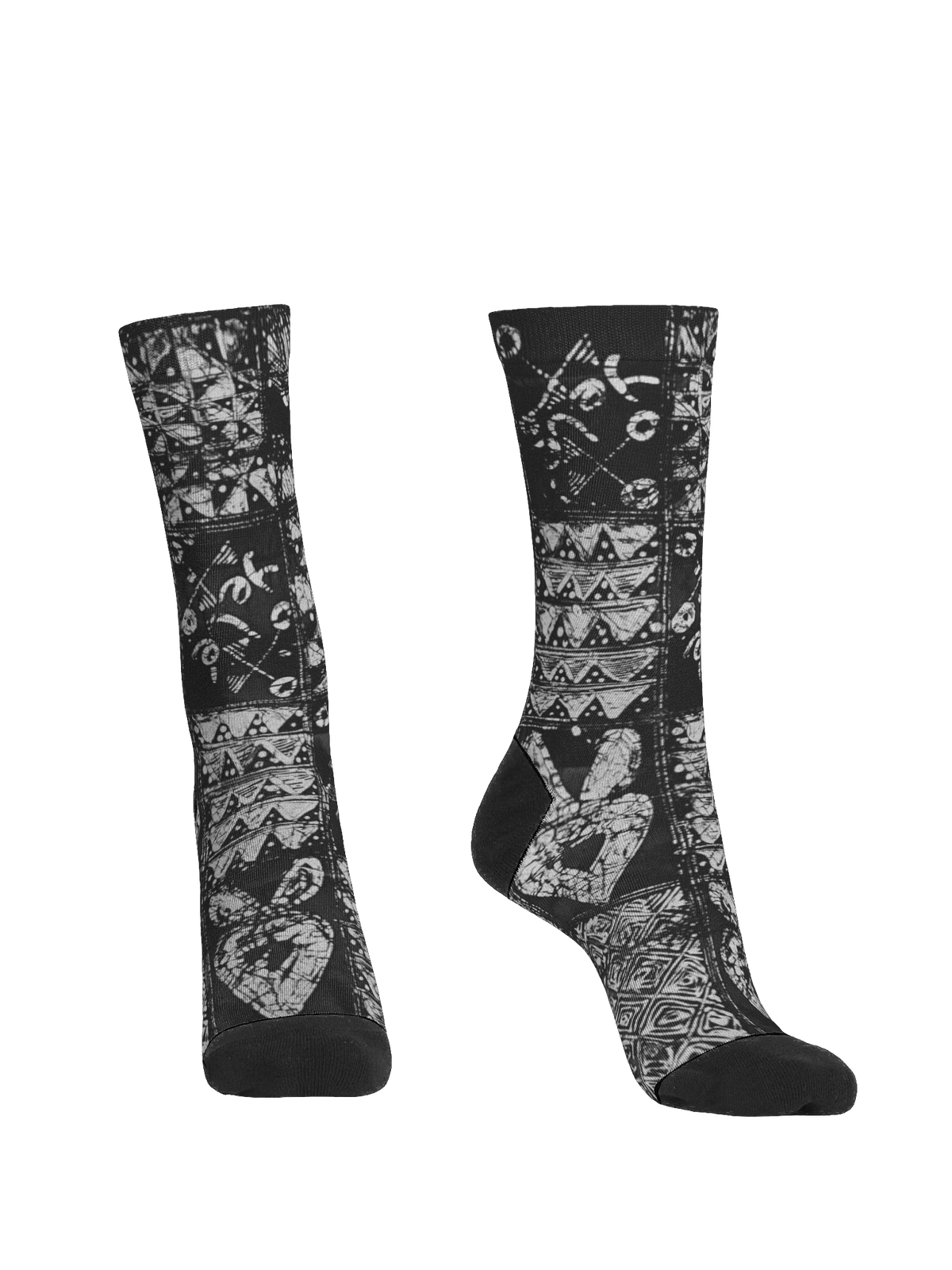 Yele Unity African Print EcoArt Crew Socks