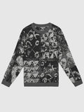 Unity Print Knit Sweatshirt by Yelé with Charcoal Trims - Art-Inspired Symbolic Apparel