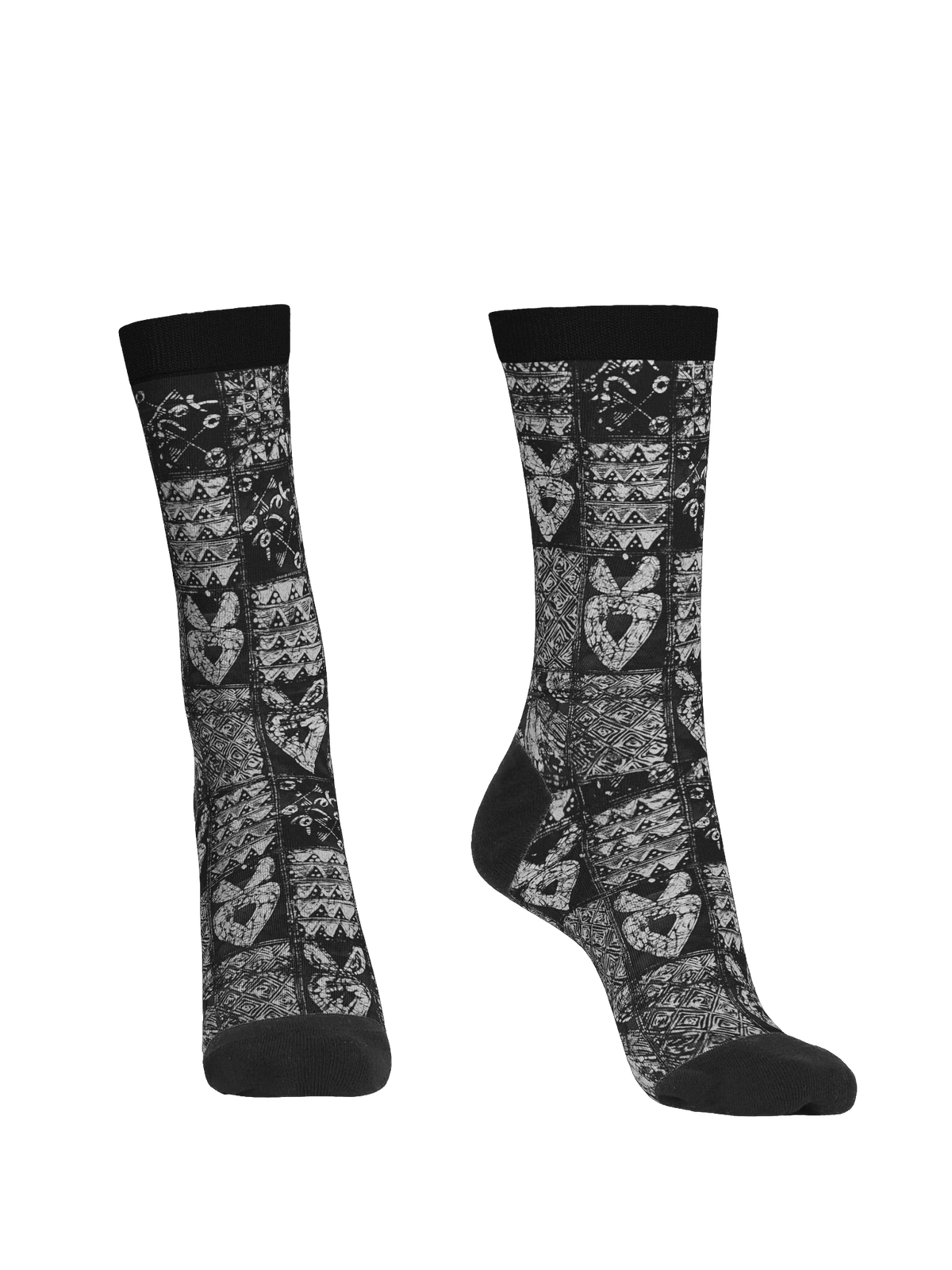 African Unity Print Eco-Chic: Recycled Crew Socks