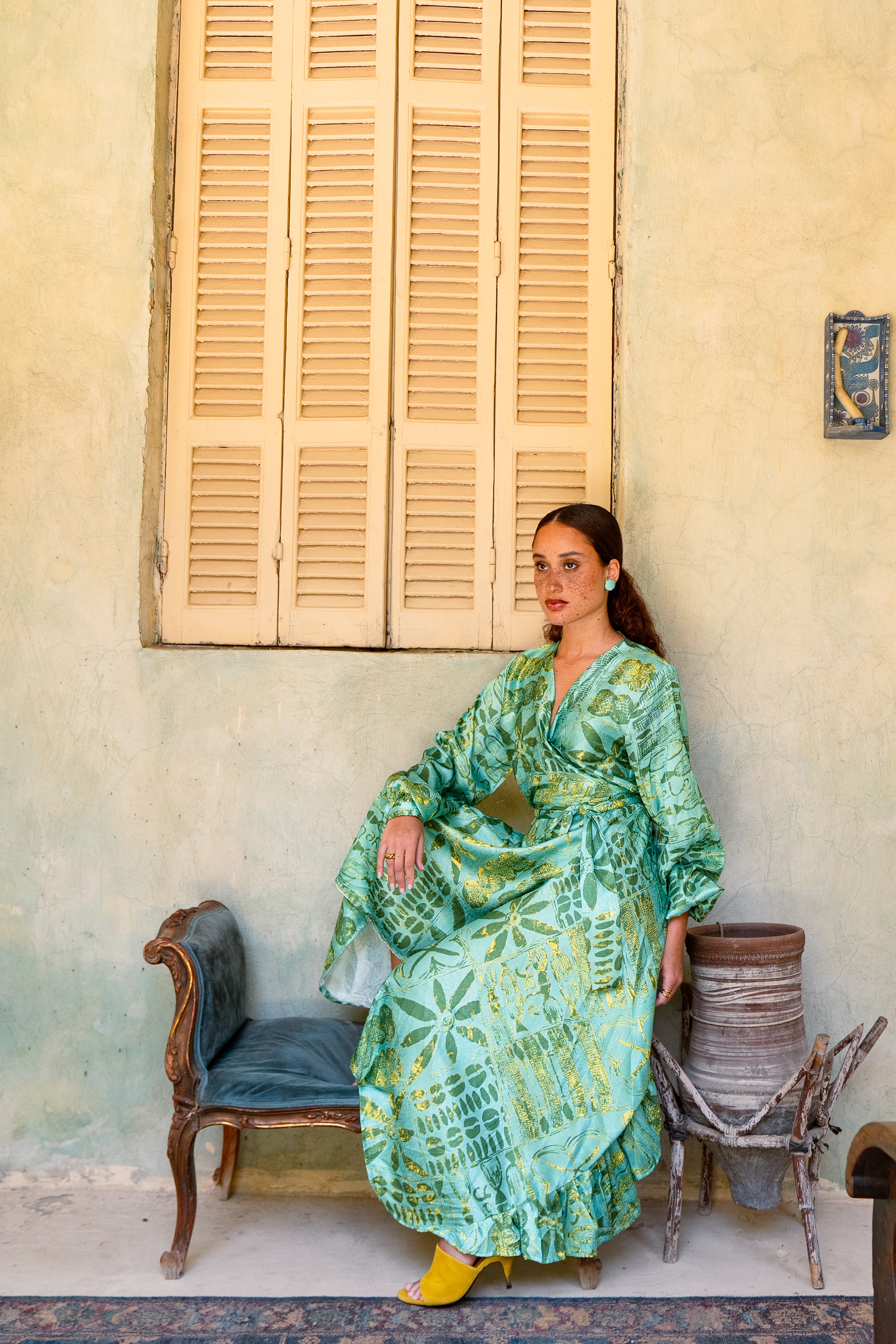 Arewa African Print Wrap Dress