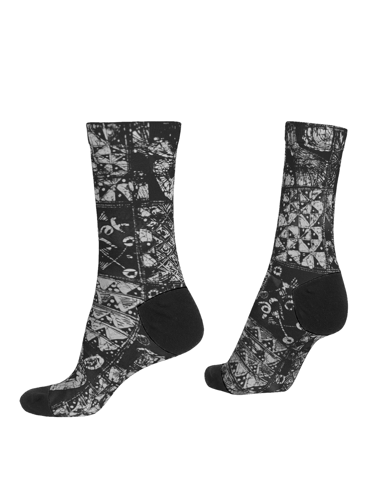 Yele Unity African Print EcoArt Crew Socks