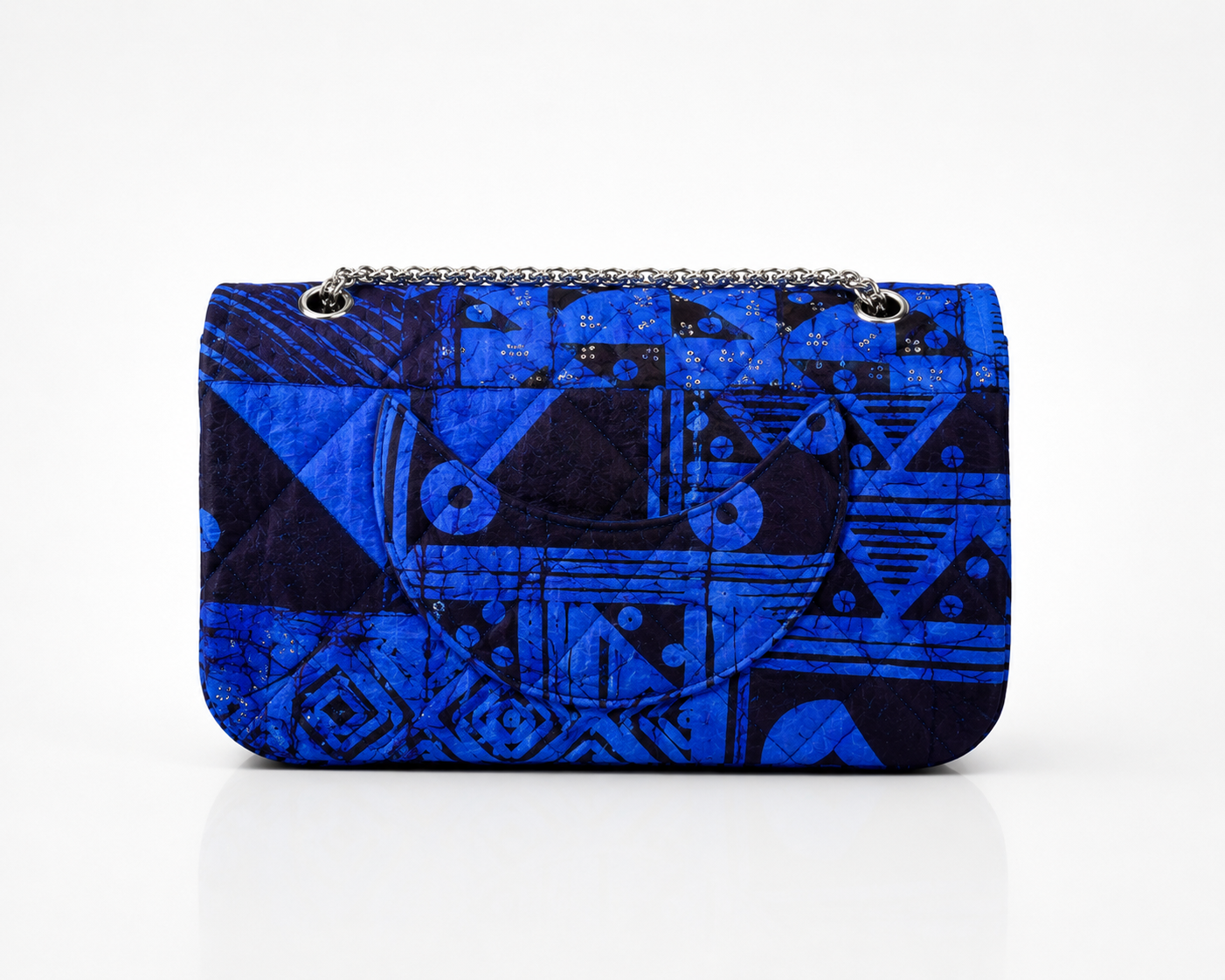 Yelé Unity Print Rhinestone Embellished Bag for Women - Blue&Black