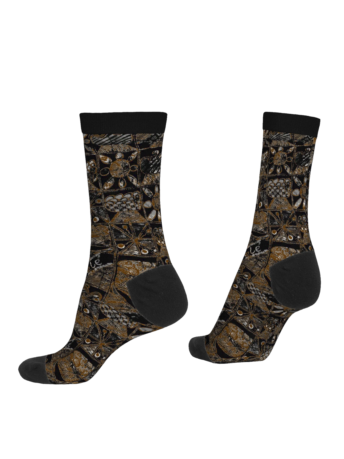 African Festivity Print EcoArt Crew Socks