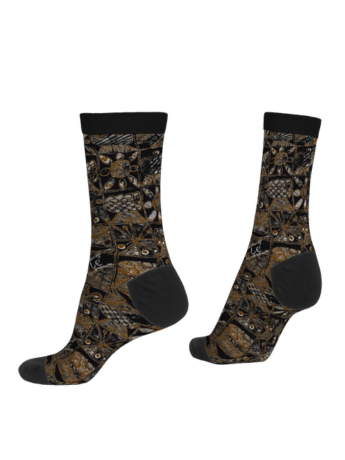 African Festivity Print EcoArt Crew Socks