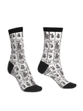 Royalty Print Eco-Friendly Art Crew Socks