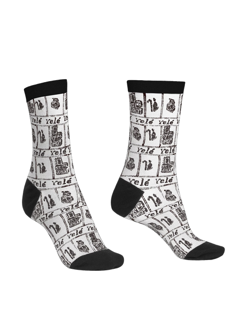 African Print Eco-Friendly Art Crew Socks
