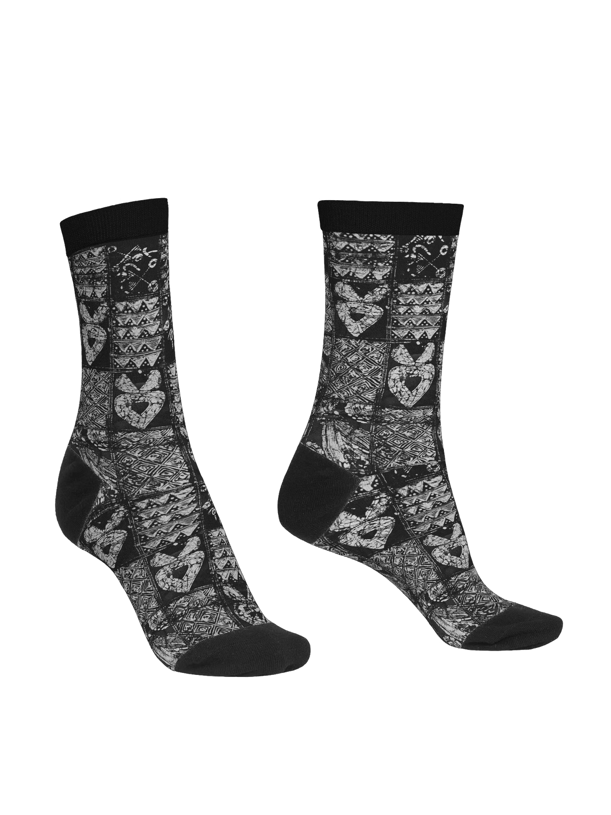 African Unity Print Eco-Chic: Recycled Crew Socks