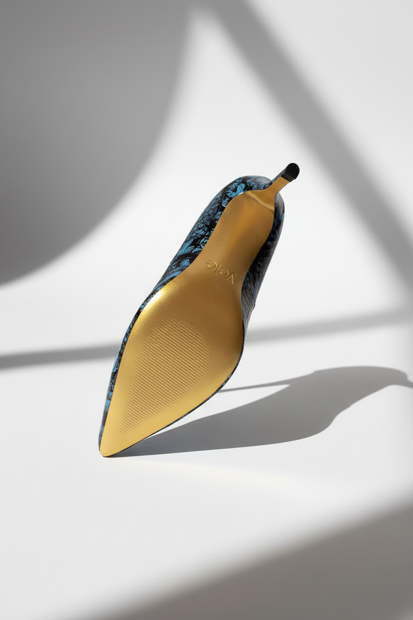 Fola Pump Heels - Artistic Gold Sole