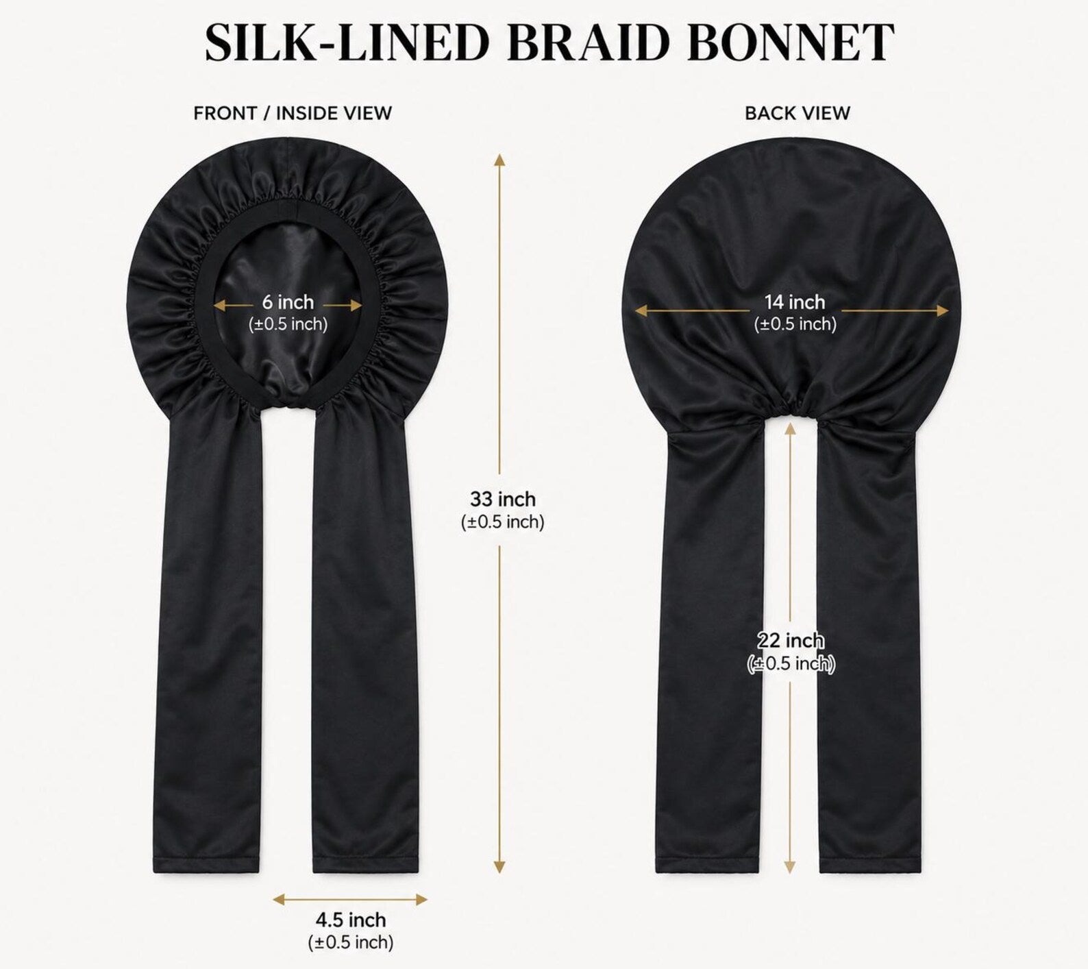 Silk-Lined Braid Bonnet for Locs, Twists and Protective Styles