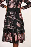 Royalty Print Midi Skirt — cropped from set image