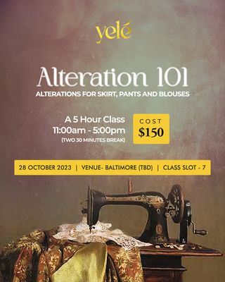 sewing classes for alterations