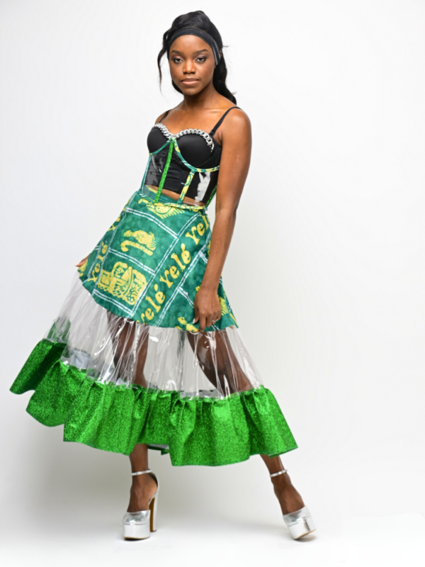 Fashion-forward skirt showcasing African heritage with a modern twist