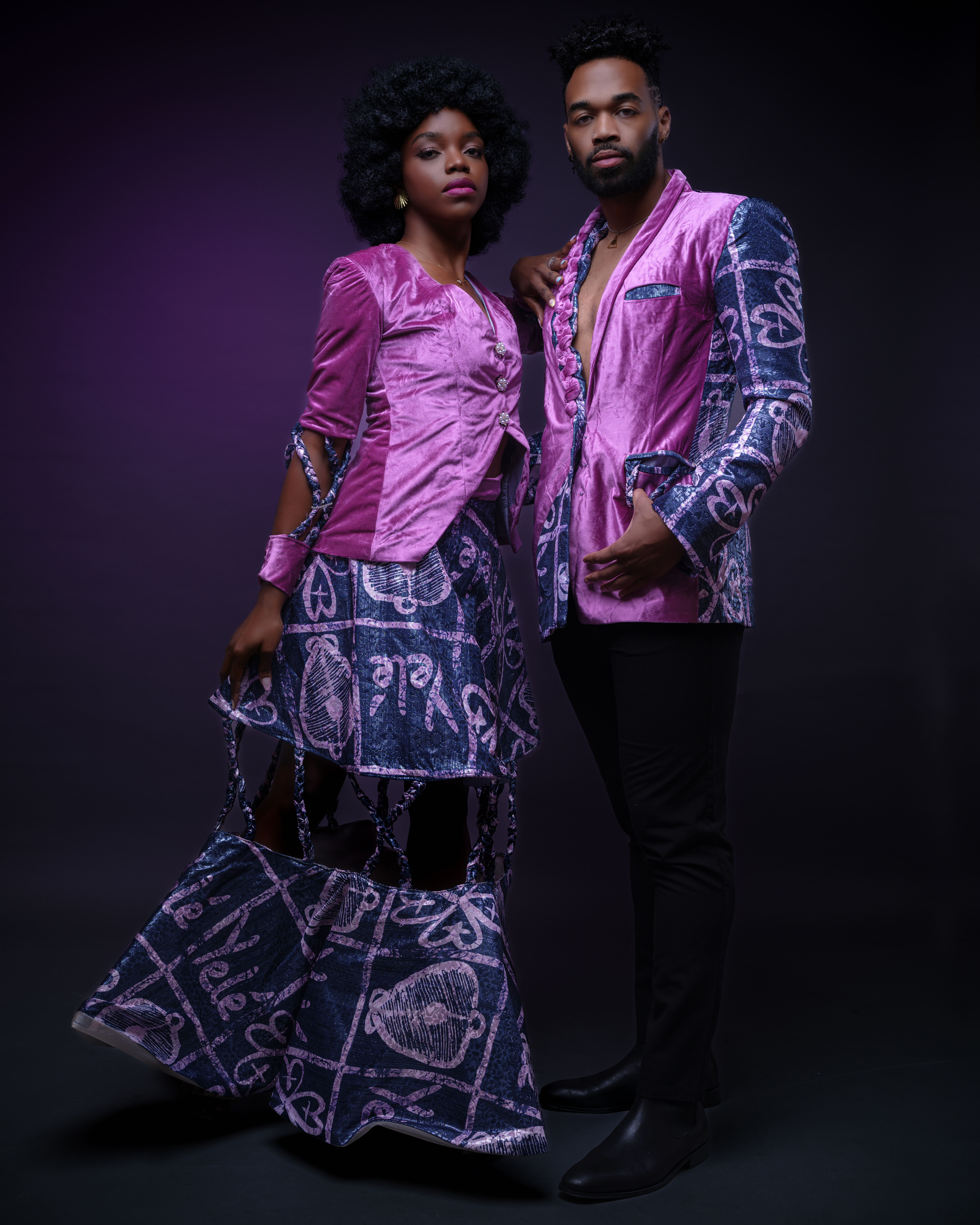 African Couples Outfit custom made