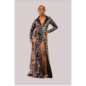Adire Sequin Open Back Power Blazer Dress - Yelé's Red Carpet Exclusive