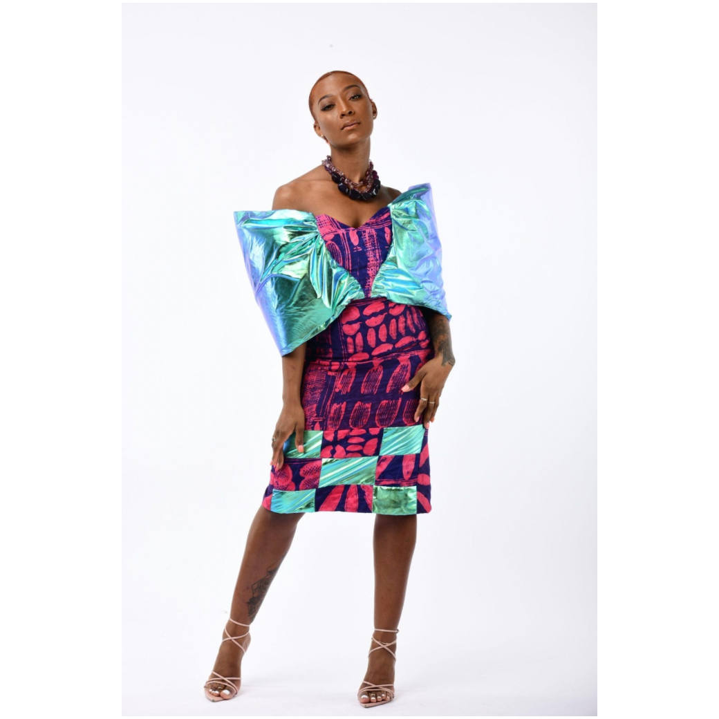 African Print Blouse & Skirt