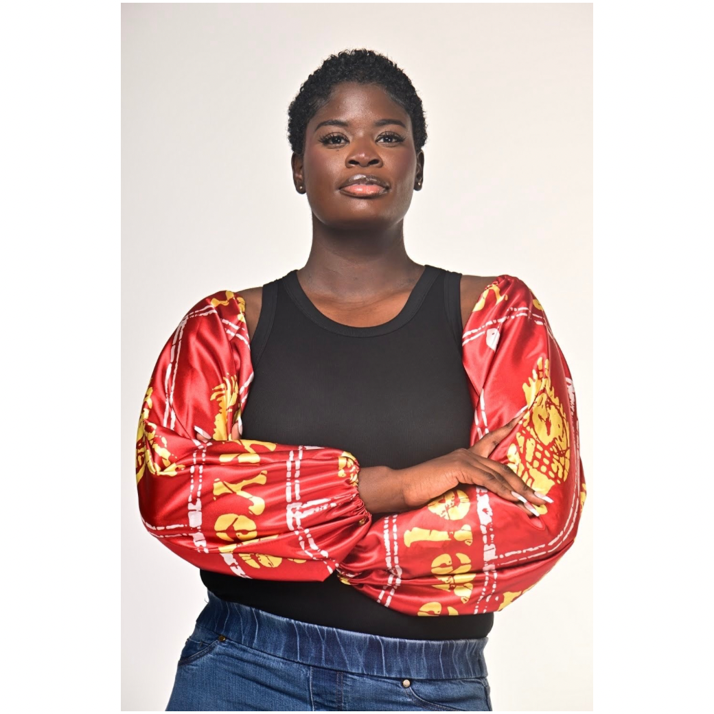 Royalty African Print Detachable Sleeves