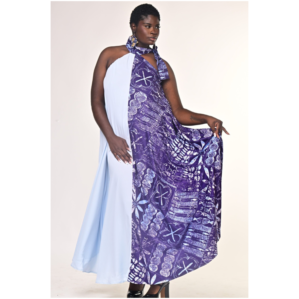 Blue African Resort Wear
