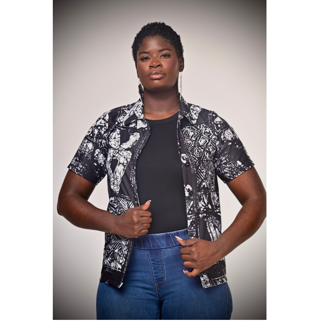 Black Unity Button Up Shirt