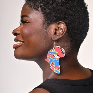 African Print Earrings