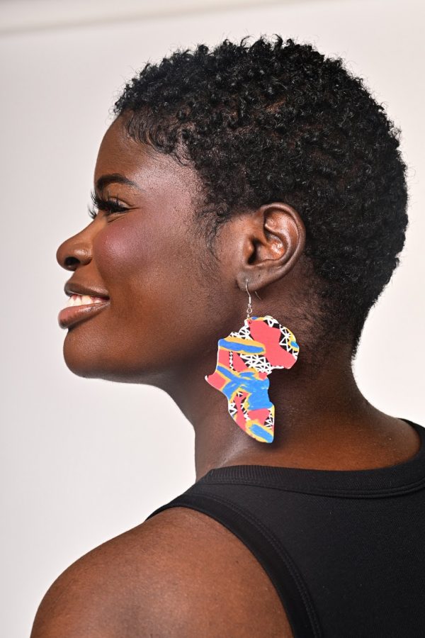 African Print Earrings