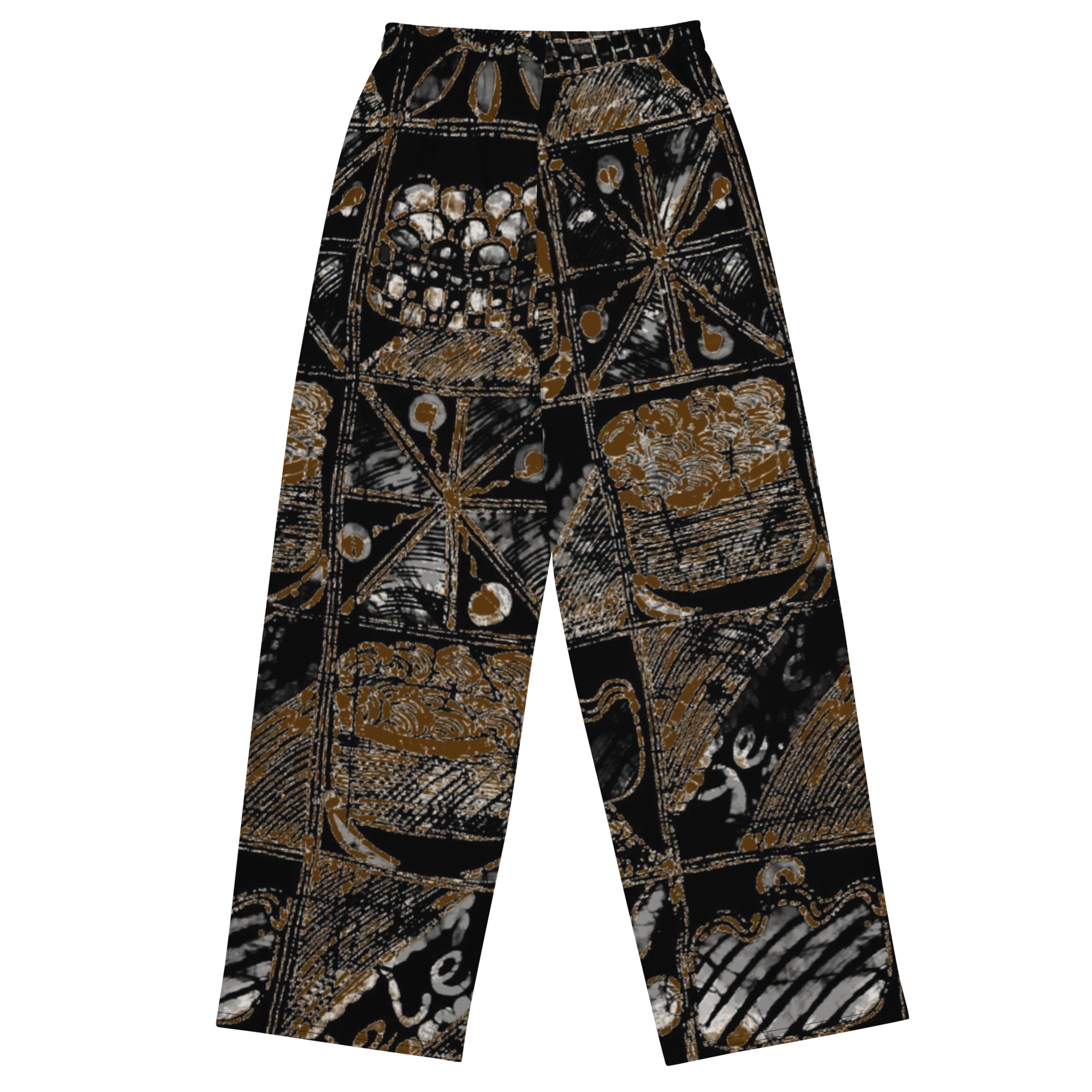 Festivity Print Wide-Leg Pants | African Inspired Relaxed Fit Trousers