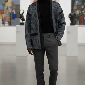 Royalty Print Unisex Cardigan