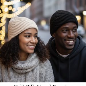 Yelé Silk-Lined Beanie – Luxury Winter Hat for Hair Protection